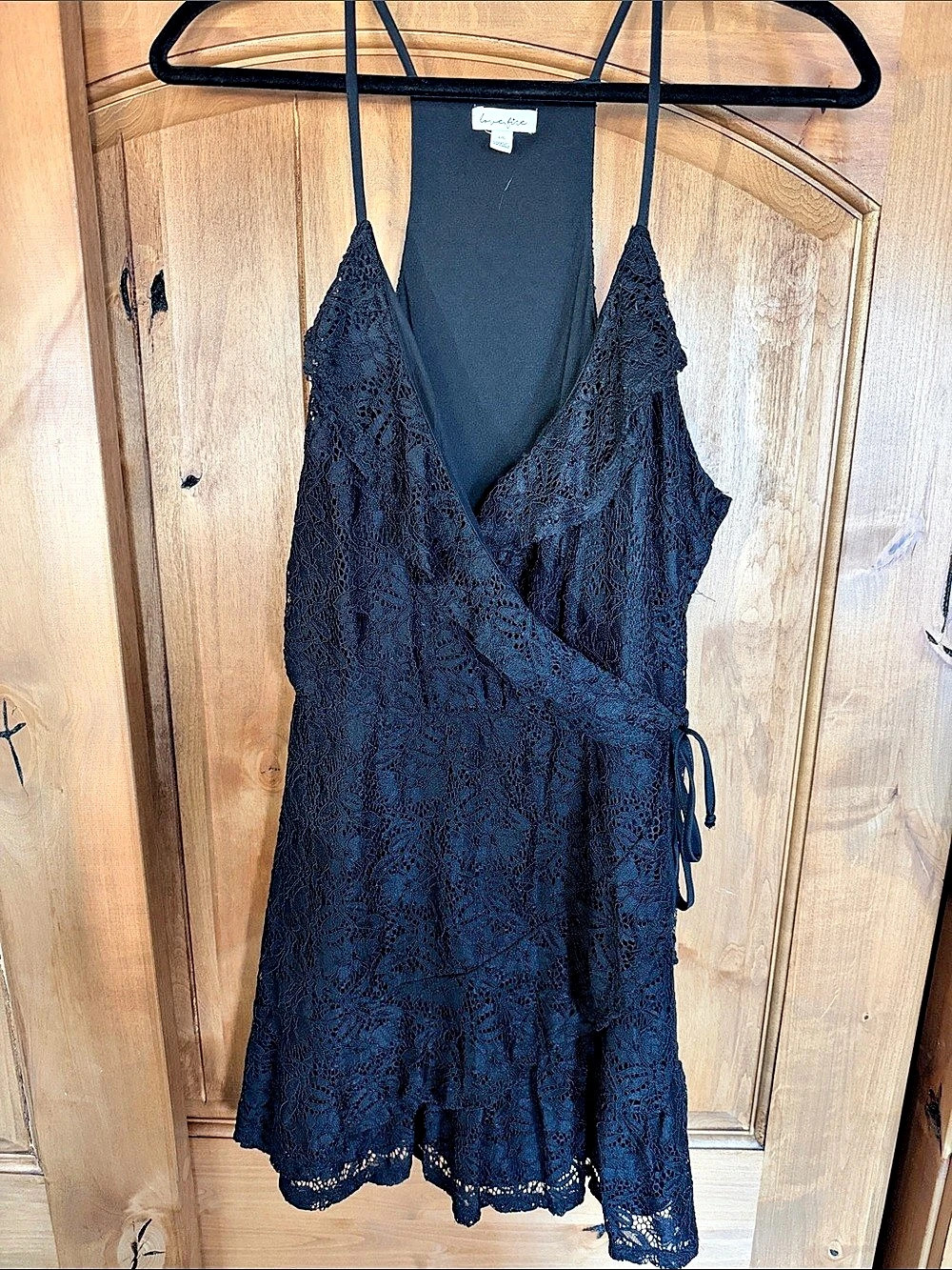 Black Lace Mini Dress
